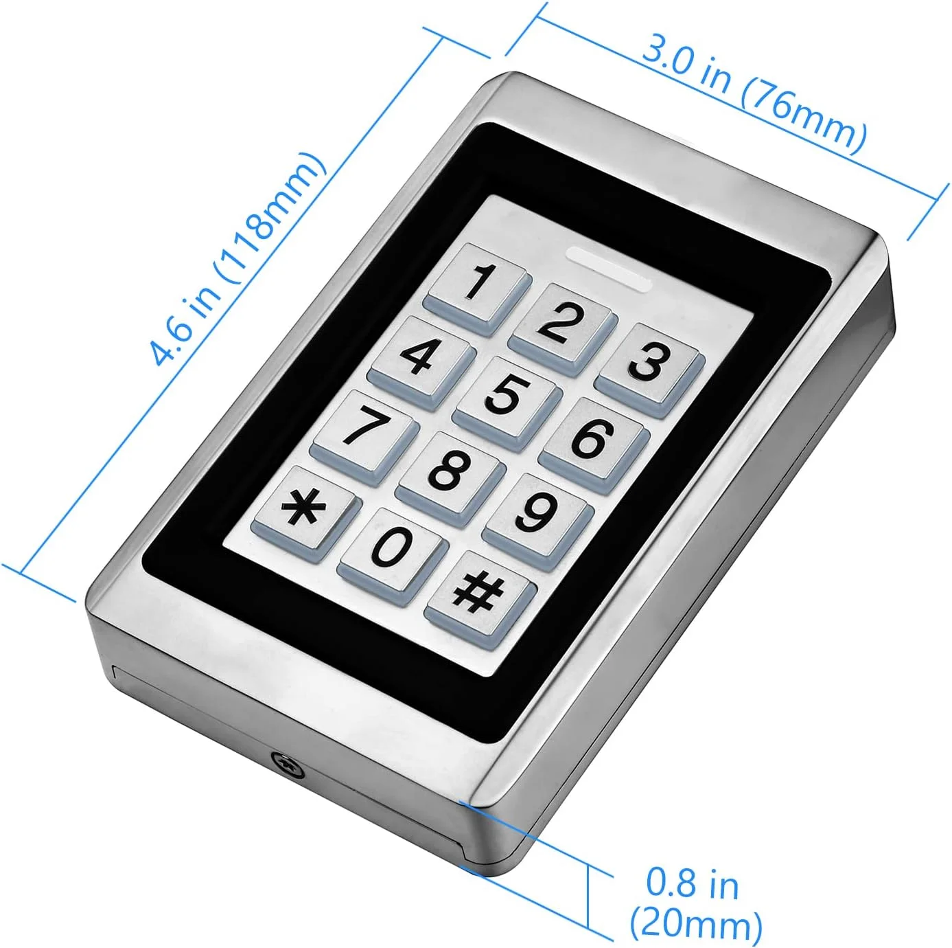 سیستم کنترل دسترسی درب، صفحه کلید رمز عبور مستقل + 5 عدد جاسوئیچی شناسایی، پشتیبانی از 2000 کاربر، ویگند 26، بازکننده درب گاراژ/دروازه، ضد آب و هوا، دارای نور پس زمینه، بدنه فلزی آلیاژ روی سیستم کنترل دسترسی درب، صفحه کلید رمز عبور مستقل + 5 عدد جاسوئیچی شناسایی، پشتیبانی از 2000 کاربر، ویگند 26، بازکننده درب گاراژ/دروازه، ضد آب و هوا، دارای نور پس زمینه، بدنه فلزی آلیاژ روی