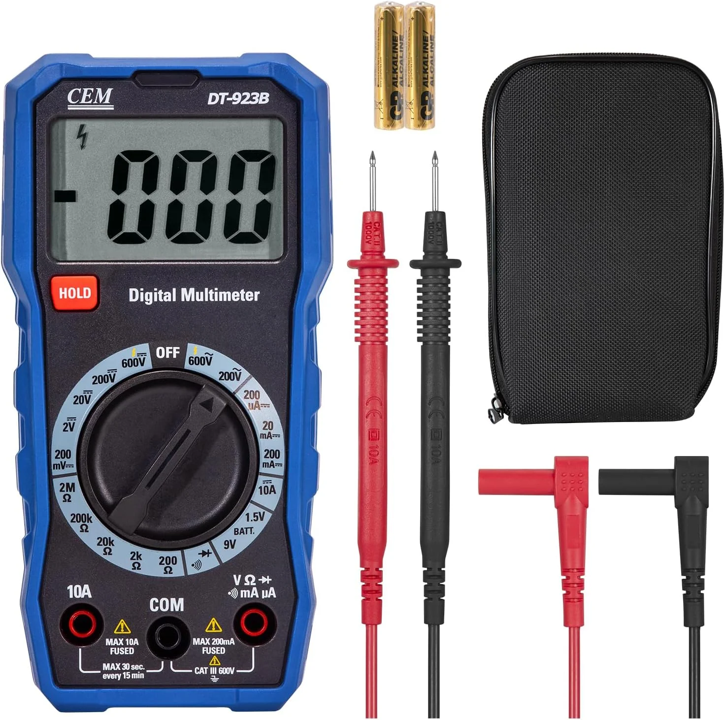 مولتی متر دیجیتال CEM TRMS 2000 با قابلیت تنظیم خودکار، مولتی متر با دقت 0.5٪ DC و 0.8٪ مقاومت، تستر ولتاژ برای جریان AC/DC، مقاومت، پیوستگی، دیود برای مصارف خانگی و صنعتی مولتی متر دیجیتال CEM TRMS 2000 با قابلیت تنظیم خودکار، مولتی متر با دقت 0.5٪ DC و 0.8٪ مقاومت، تستر ولتاژ برای جریان AC/DC، مقاومت، پیوستگی، دیود برای مصارف خانگی و صنعتی