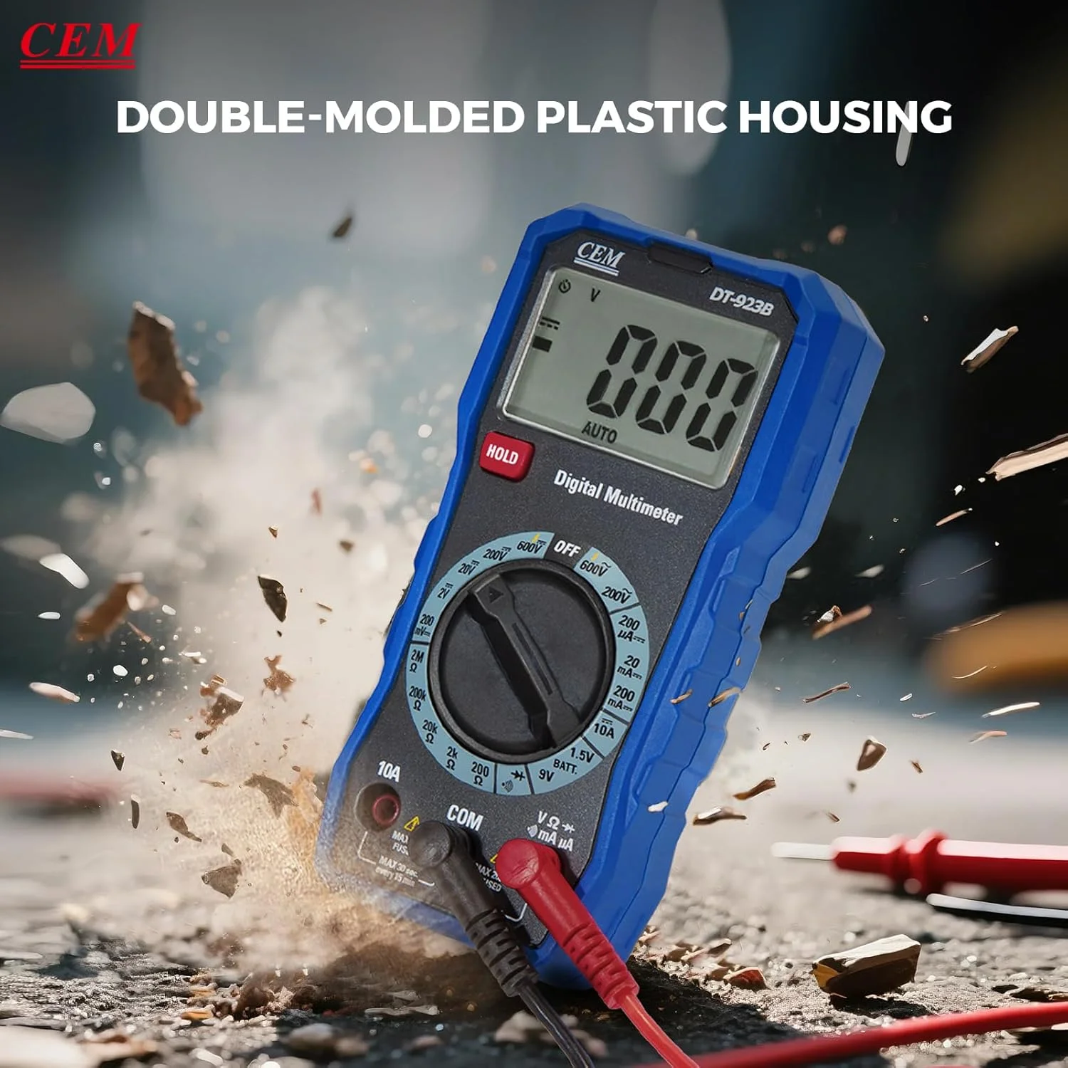 مولتی متر دیجیتال CEM TRMS 2000 با قابلیت تنظیم خودکار، مولتی متر با دقت 0.5٪ DC و 0.8٪ مقاومت، تستر ولتاژ برای جریان AC/DC، مقاومت، پیوستگی، دیود برای مصارف خانگی و صنعتی مولتی متر دیجیتال CEM TRMS 2000 با قابلیت تنظیم خودکار، مولتی متر با دقت 0.5٪ DC و 0.8٪ مقاومت، تستر ولتاژ برای جریان AC/DC، مقاومت، پیوستگی، دیود برای مصارف خانگی و صنعتی