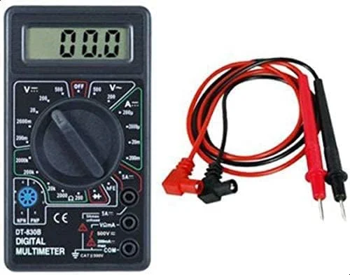 مولتی متر دیجیتال حرفه ای ولت متر آمپرمتر AC DC OHM AMP تستر دیود - مشکی مولتی متر دیجیتال حرفه ای ولت متر آمپرمتر AC DC OHM AMP تستر دیود - مشکی