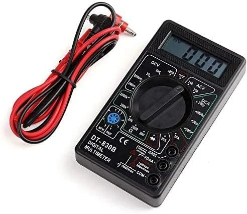 مولتی متر دیجیتال حرفه ای ولت متر آمپرمتر AC DC OHM AMP تستر دیود - مشکی مولتی متر دیجیتال حرفه ای ولت متر آمپرمتر AC DC OHM AMP تستر دیود - مشکی