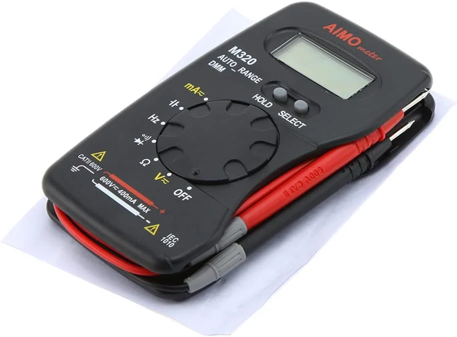 مولتی متر دیجیتال UNI-T مدل M320، مولتی متر دیجیتال جیبی دستی با صفحه نمایش LCD، اندازه گیری فرکانس و ظرفیت خازنی، قابلیت Data Hold و Auto Range مولتی متر دیجیتال UNI-T مدل M320، مولتی متر دیجیتال جیبی دستی با صفحه نمایش LCD، اندازه گیری فرکانس و ظرفیت خازنی، قابلیت Data Hold و Auto Range