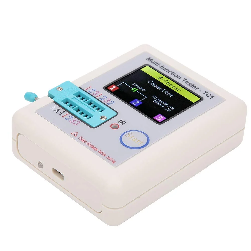 تستر ترانزیستور TFT دیجیتال، مولتی متر، مقاومت سنج، تستر چند منظوره دیود برای خازن ها و مقاومت ها تستر ترانزیستور TFT دیجیتال، مولتی متر، مقاومت سنج، تستر چند منظوره دیود برای خازن ها و مقاومت ها