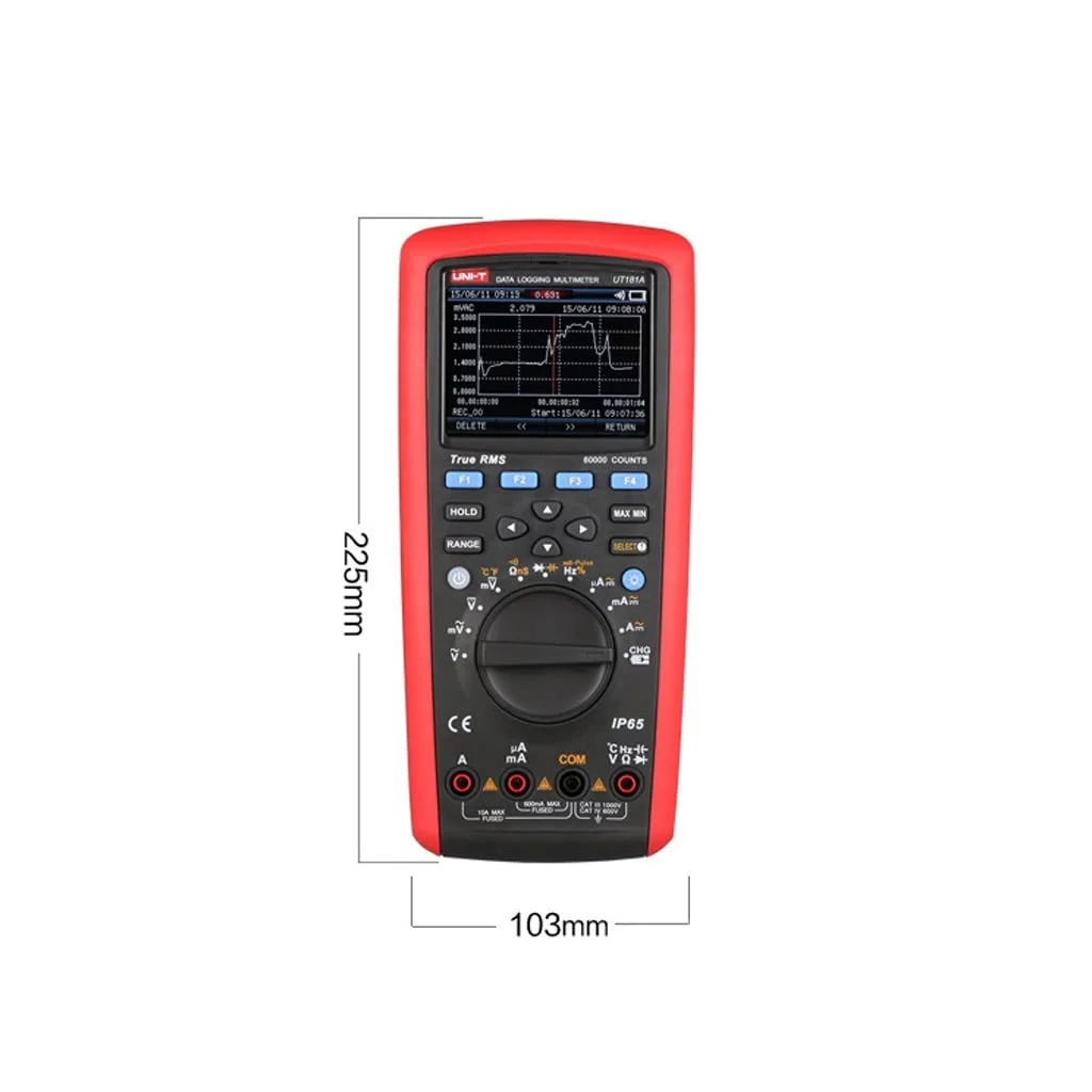 مولتی متر صنعتی UT181A با قابلیت اتصال USB و ثبت اطلاعات مولتی متر صنعتی UT181A با قابلیت اتصال USB و ثبت اطلاعات