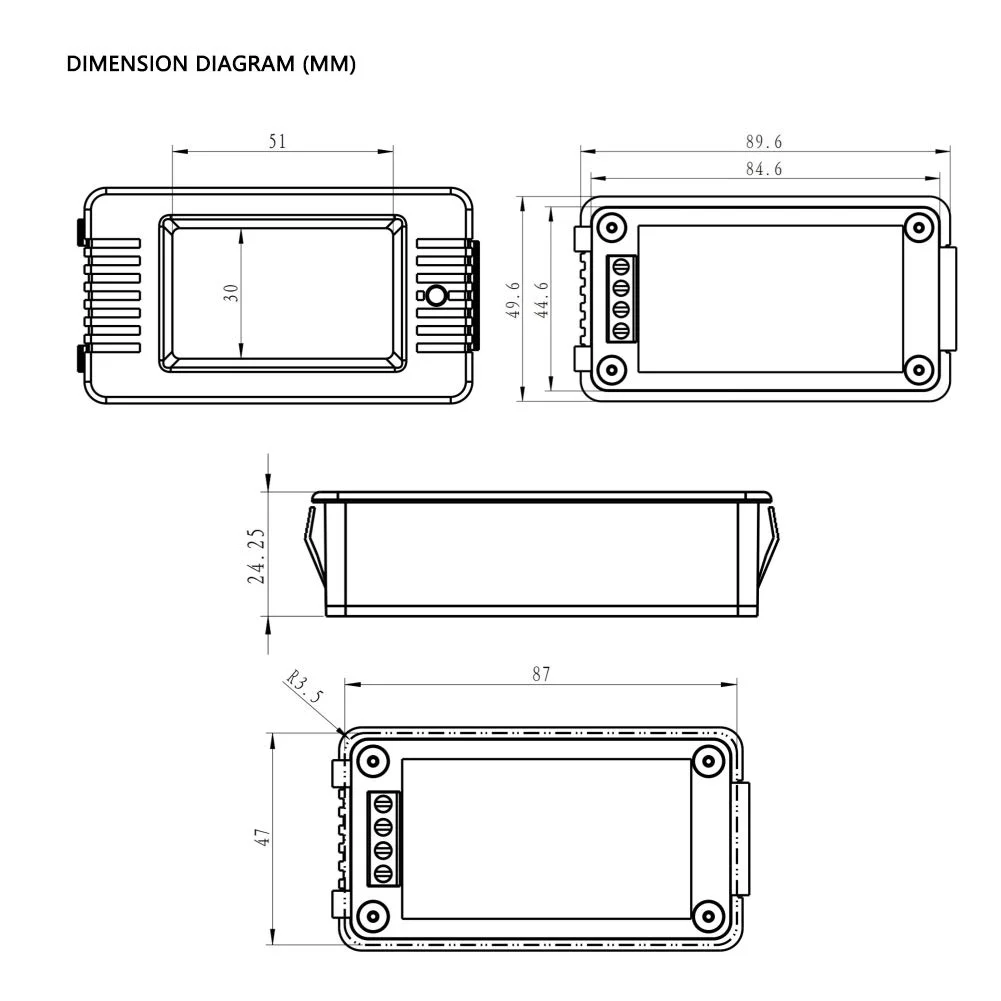 مولتی متر دیجیتال پنلی برای اندازه گیری ولتاژ AC، جریان، توان و انرژی 100 آمپر با CT نوع بسته مولتی متر دیجیتال پنلی برای اندازه گیری ولتاژ AC، جریان، توان و انرژی 100 آمپر با CT نوع بسته