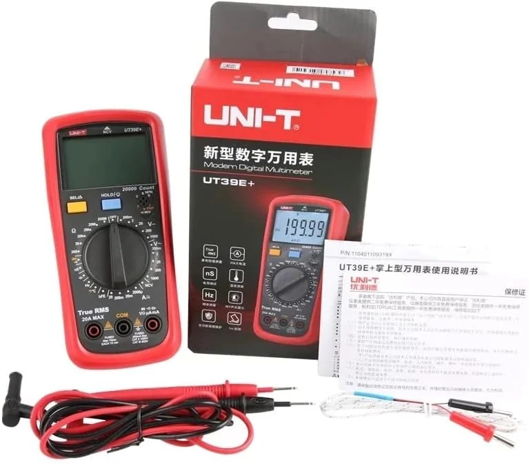 مولتی متر دیجیتال مدرن UNI-T-UT39A+ (ظرفیت خازنی 10mF) - 1000VDC و 750 VAC (حداکثر 10 آمپر). مولتی متر دیجیتال مدرن UNI-T-UT39A+ (ظرفیت خازنی 10mF) - 1000VDC و 750 VAC (حداکثر 10 آمپر).