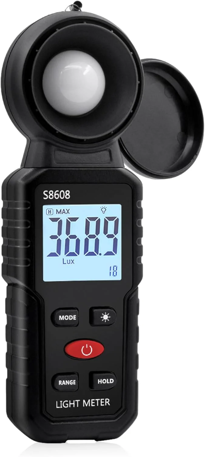 نورسنج دیجیتال Mcbazel با صفحه نمایش LCD، محدوده 0.1 تا 200,000 لوکس نورسنج دیجیتال Mcbazel با صفحه نمایش LCD، محدوده 0.1 تا 200,000 لوکس