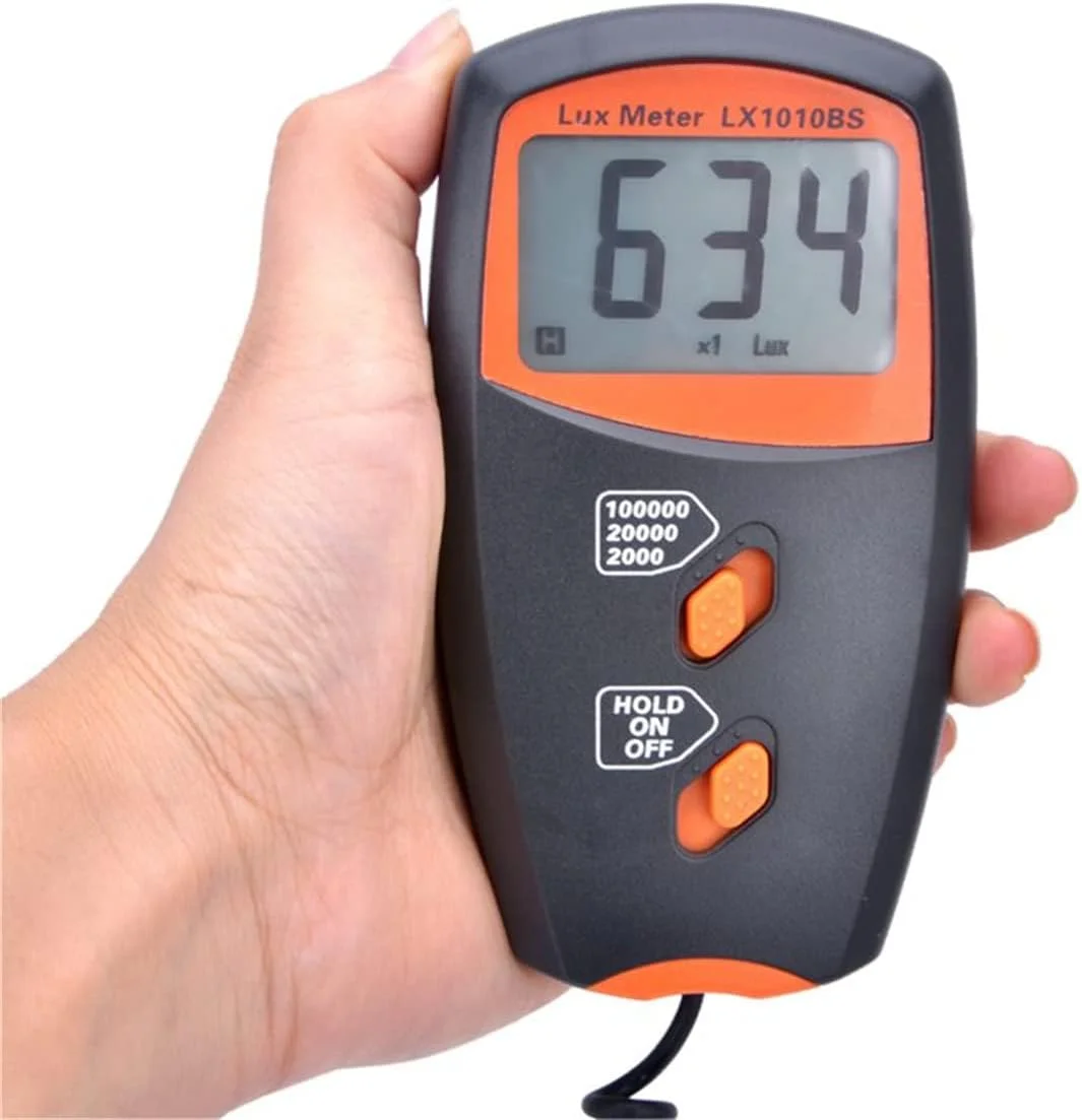 نورسنج دیجیتال SKEIDO با محدوده 0.1Lux تا 100,000Lux و صفحه نمایش LCD، قابل حمل برای تشخیص شدت نور مدل LX1010BS با دقت بالا نورسنج دیجیتال SKEIDO با محدوده 0.1Lux تا 100,000Lux و صفحه نمایش LCD، قابل حمل برای تشخیص شدت نور مدل LX1010BS با دقت بالا