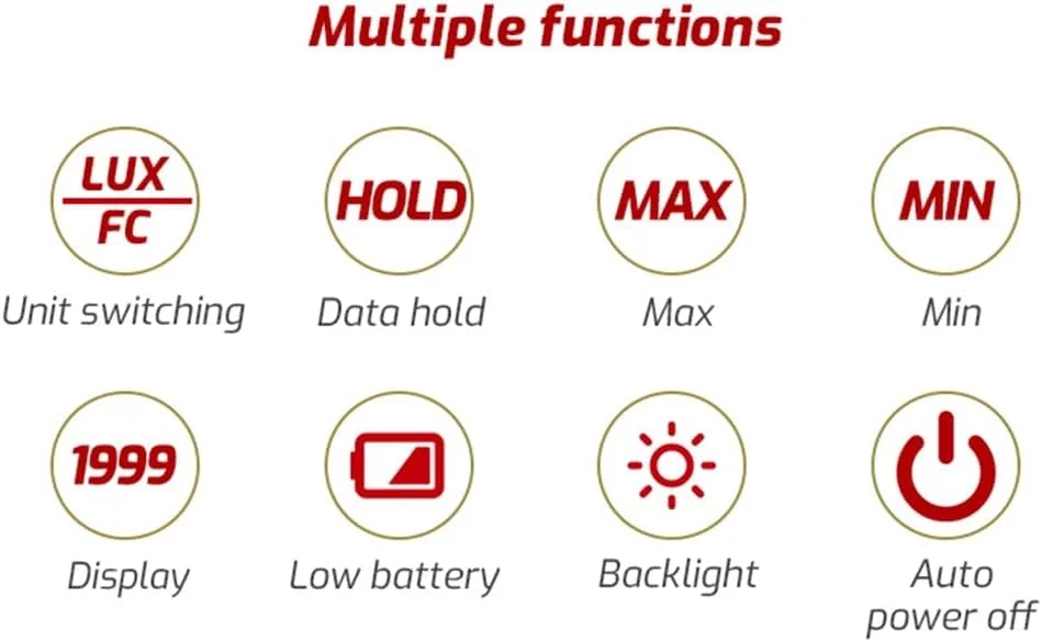 نور سنج دیجیتال TA636A، لوکس متر دستی، فتومتر با سنسور یکپارچه، صفحه نمایش ال سی دی 4 رقمی، محدوده اندازه گیری 0 تا 200000، انتخاب واحد لوکس/FC، تستر لوکس متر برای رشد نور سنج دیجیتال TA636A، لوکس متر دستی، فتومتر با سنسور یکپارچه، صفحه نمایش ال سی دی 4 رقمی، محدوده اندازه گیری 0 تا 200000، انتخاب واحد لوکس/FC، تستر لوکس متر برای رشد
