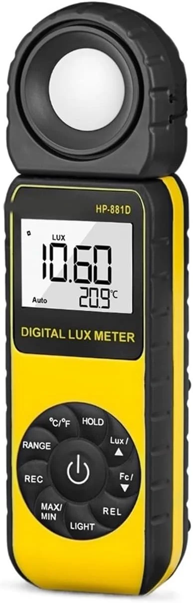 نورسنج دیجیتال یکپارچه لوکس/Fc برای طراحی صحنه، کارخانه، اداره یا استفاده خانگی نورسنج دیجیتال یکپارچه لوکس/Fc برای طراحی صحنه، کارخانه، اداره یا استفاده خانگی