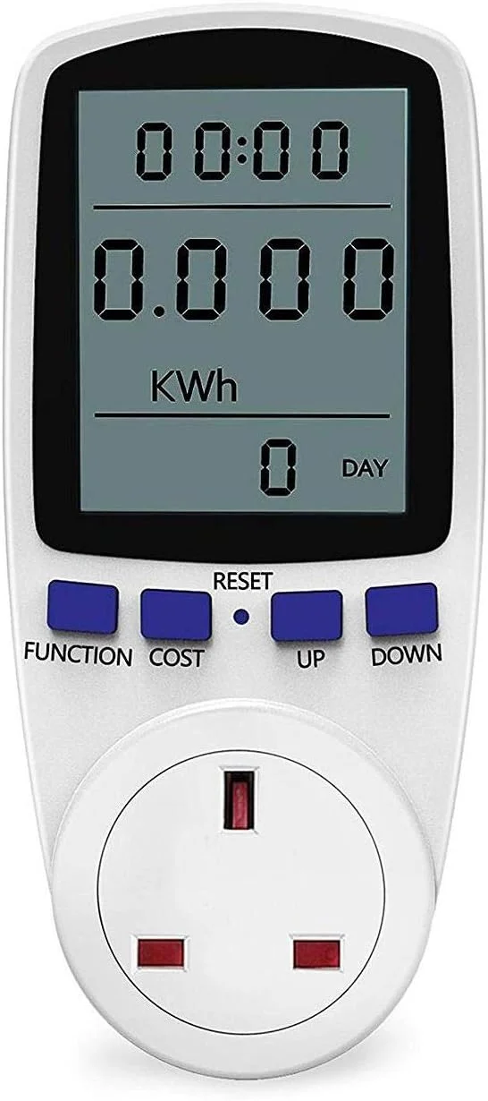 نمایشگر LCD دیجیتال میزان مصرف انرژی AC 230V - 250V، محاسبه گر هزینه، وات، ولتاژ و آمپر نمایشگر LCD دیجیتال میزان مصرف انرژی AC 230V - 250V، محاسبه گر هزینه، وات، ولتاژ و آمپر