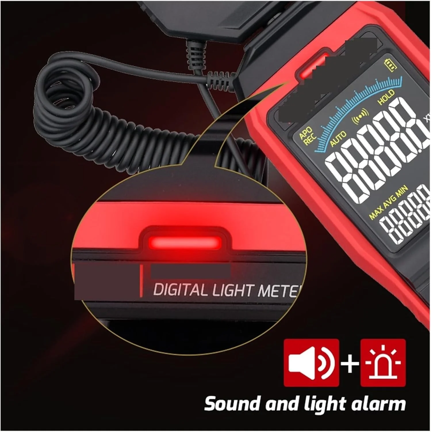 نورسنج، نورسنج دیجیتال عکاسی لوکس متر با پروب جداشدنی، روشنایی سنج لوکس/Fc، تستر محیطی (632A) نورسنج، نورسنج دیجیتال عکاسی لوکس متر با پروب جداشدنی، روشنایی سنج لوکس/Fc، تستر محیطی (632A)