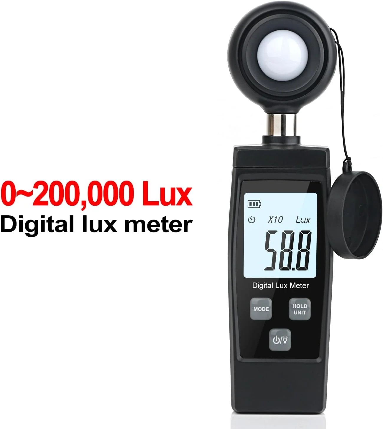 نورسنج دستی برای اندازه گیری شدت نور محیط، فوتومتر دیجیتال با محدوده اندازه گیری تا 200,000 لوکس، سنسور نور با قابلیت ثبت حداکثر و حداقل مقدار، مناسب برای گیاهان و ال ای دی، برند YUNNSTORE نورسنج دستی برای اندازه گیری شدت نور محیط، فوتومتر دیجیتال با محدوده اندازه گیری تا 200,000 لوکس، سنسور نور با قابلیت ثبت حداکثر و حداقل مقدار، مناسب برای گیاهان و ال ای دی، برند YUNNSTORE