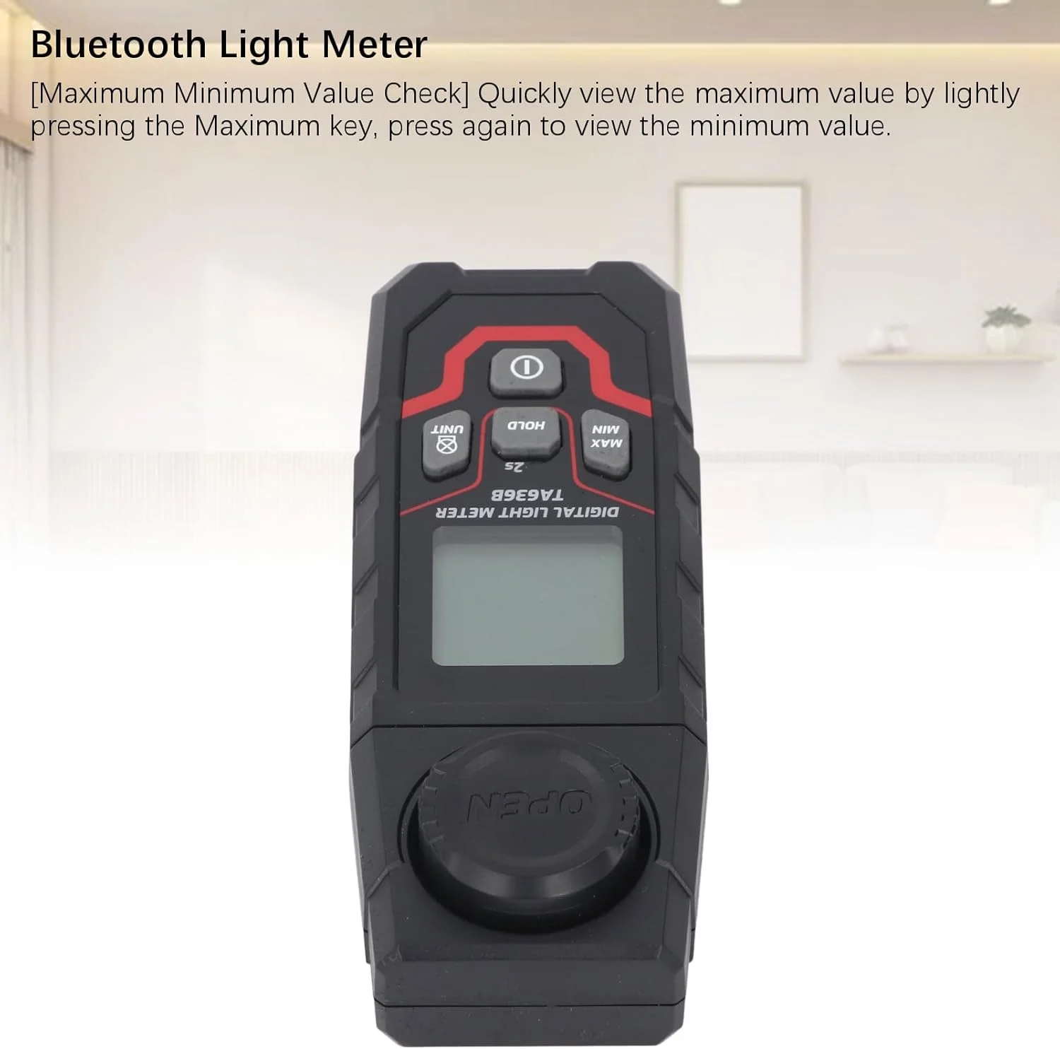 نور سنج دیجیتال Luocute، محدوده 0.1 تا 200000 لوکس با قابلیت ثبت و انتقال داده، تستر نور دستی برای گیاهان، عکاسی و باغ نور سنج دیجیتال Luocute، محدوده 0.1 تا 200000 لوکس با قابلیت ثبت و انتقال داده، تستر نور دستی برای گیاهان، عکاسی و باغ