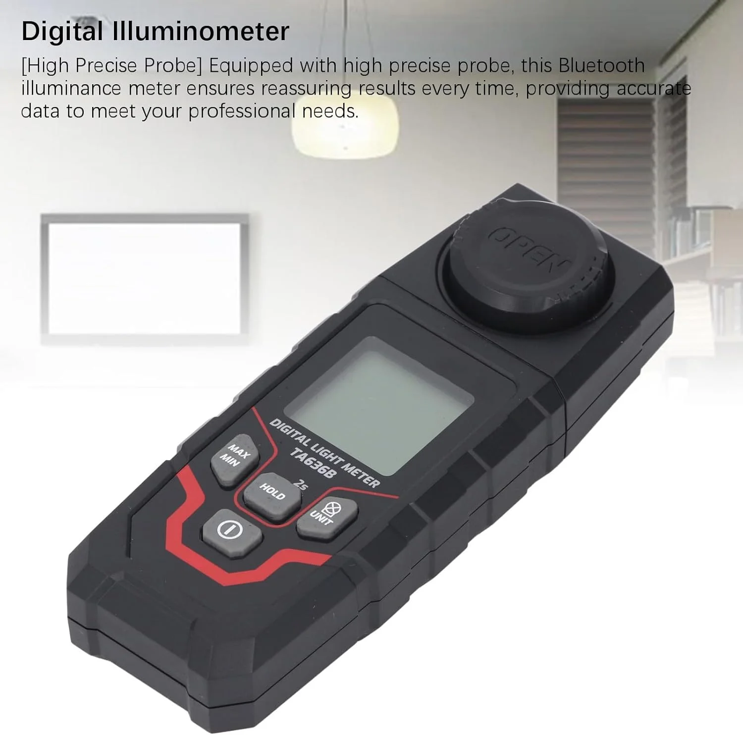 نور سنج دیجیتال Luocute، محدوده 0.1 تا 200000 لوکس با قابلیت ثبت و انتقال داده، تستر نور دستی برای گیاهان، عکاسی و باغ نور سنج دیجیتال Luocute، محدوده 0.1 تا 200000 لوکس با قابلیت ثبت و انتقال داده، تستر نور دستی برای گیاهان، عکاسی و باغ