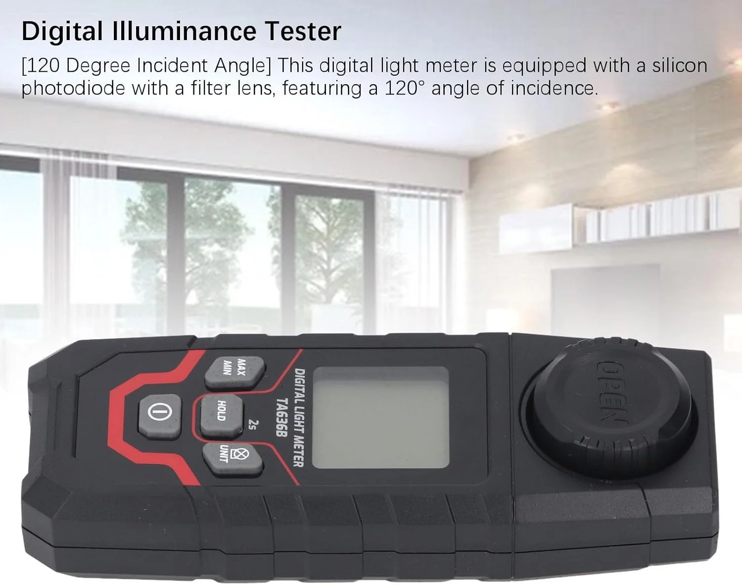 نورسنج دیجیتال، لوکس متر دستی 200,000 LX، نورسنج LED برای رشد گیاهان، عکاسی فیلم نورسنج دیجیتال، لوکس متر دستی 200,000 LX، نورسنج LED برای رشد گیاهان، عکاسی فیلم
