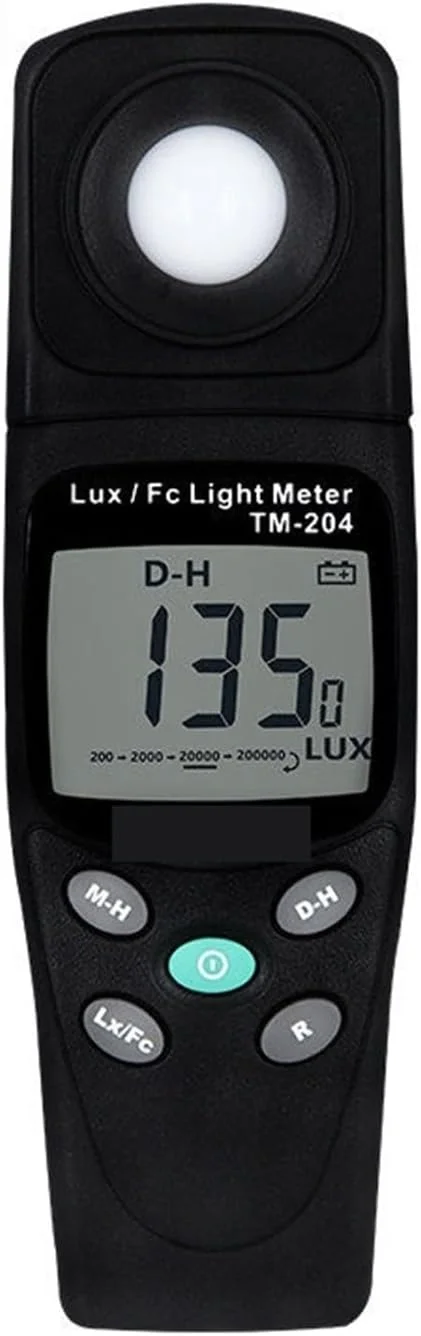 نورسنج، نورسنج دیجیتال LUX/FC 200,000 لوکس، تست طیف نور با محدوده خودکار به همراه رطوبت محیط و دماسنج نورسنج، نورسنج دیجیتال LUX/FC 200,000 لوکس، تست طیف نور با محدوده خودکار به همراه رطوبت محیط و دماسنج