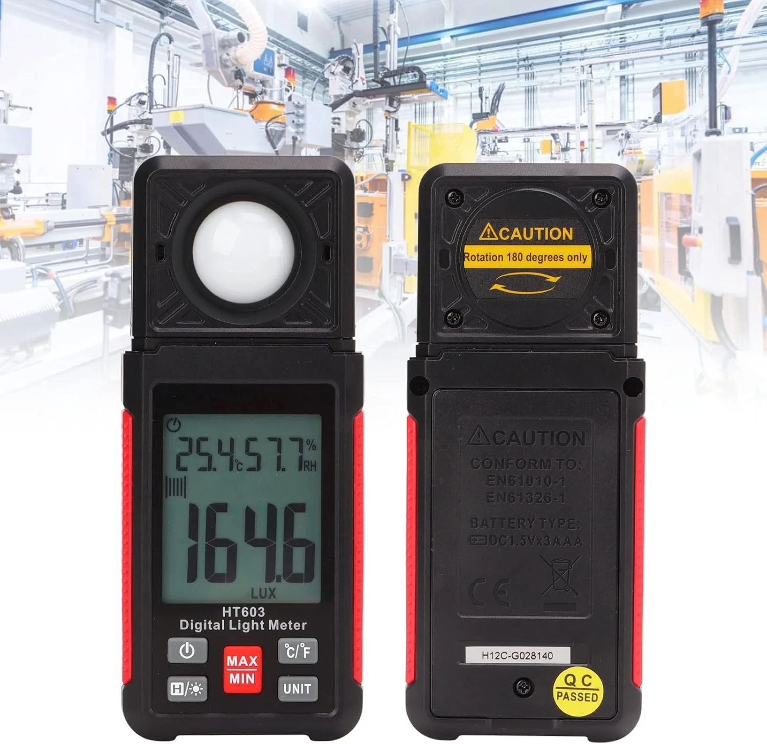 نورسنج دیجیتال HT603، لوکس متر حرفه ای با محدوده 200,000 LX، ردیابی مقدار پیک، واحدهای FC/LUX - نورسنج قابل حمل برای عکاسی، فیلم سازی، فضای داخلی نورسنج دیجیتال HT603، لوکس متر حرفه ای با محدوده 200,000 LX، ردیابی مقدار پیک، واحدهای FC/LUX - نورسنج قابل حمل برای عکاسی، فیلم سازی، فضای داخلی