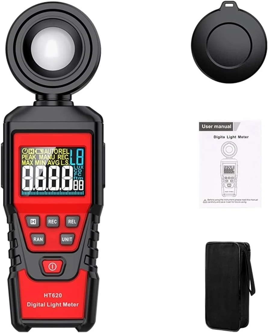 نورسنج دیجیتال 100000 لوکس، نورسنج حرفه ای لوکس متر، تست FC، روشنایی سنج LED با دقت بالا (620L) نورسنج دیجیتال 100000 لوکس، نورسنج حرفه ای لوکس متر، تست FC، روشنایی سنج LED با دقت بالا (620L)