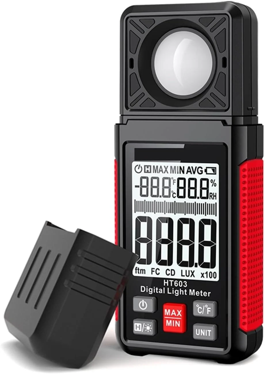 نورسنج، لوکس متر دیجیتال 200000 لوکس FC، تستر نورسنج با رطوبت محیط و دماسنج نورسنج، لوکس متر دیجیتال 200000 لوکس FC، تستر نورسنج با رطوبت محیط و دماسنج