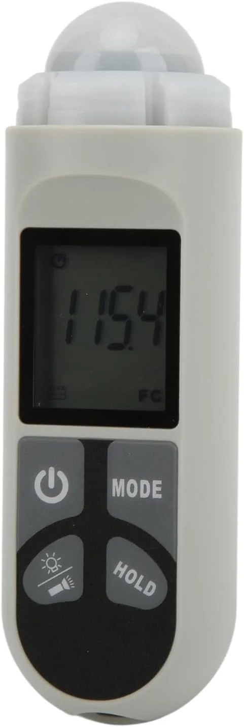 نورسنج دیجیتال با دقت بالا، نورسنج پار، صفحه نمایش دارای نور پس زمینه، محدوده گسترده، مناسب برای دفتر، آزمایشگاه و منزل