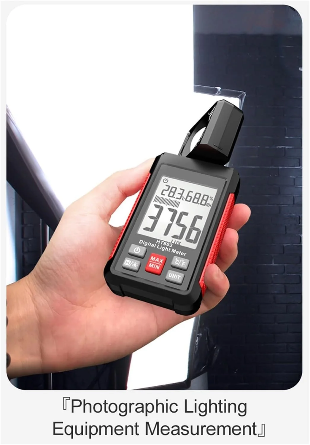 نورسنج، لوکس متر دیجیتال 200000 لوکس FC، تستر نورسنج با رطوبت محیط و دماسنج نورسنج، لوکس متر دیجیتال 200000 لوکس FC، تستر نورسنج با رطوبت محیط و دماسنج