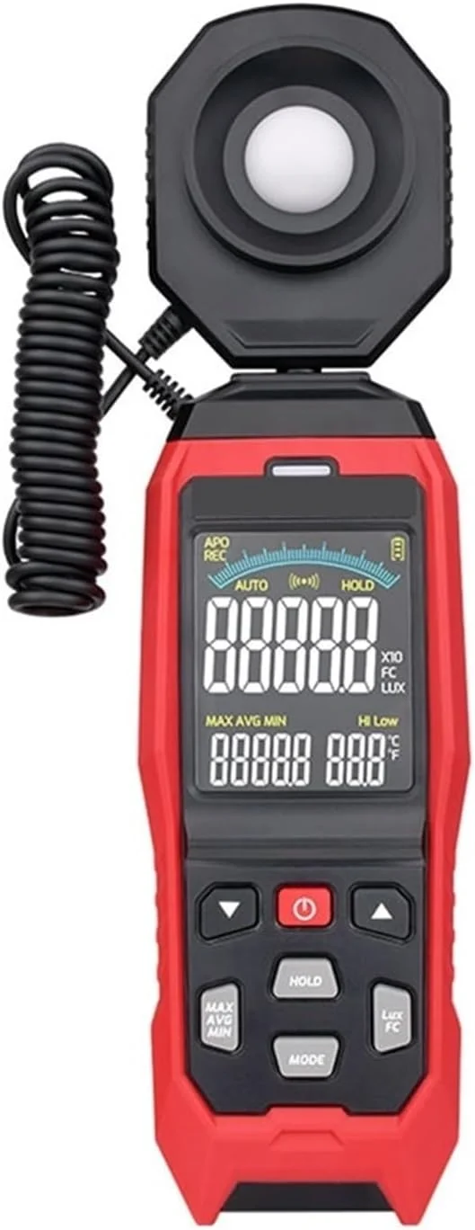 نورسنج دیجیتال LCD، نورسنج دستی، روشنایی سنج، فتومتر، لوکس متر 0-200000 لوکس نورسنج دیجیتال LCD، نورسنج دستی، روشنایی سنج، فتومتر، لوکس متر 0-200000 لوکس