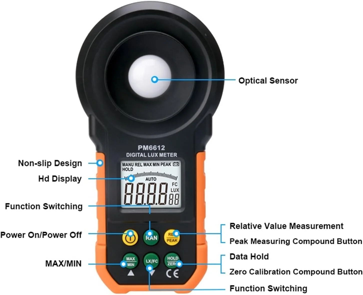 نورسنج دیجیتال، لوکس متر دیجیتال 200,000 لوکس، تست طیف، محدوده خودکار، نورسنج دیجیتال با دقت بالا، دستگاه اندازه گیری روشنایی نورسنج دیجیتال، لوکس متر دیجیتال 200,000 لوکس، تست طیف، محدوده خودکار، نورسنج دیجیتال با دقت بالا، دستگاه اندازه گیری روشنایی