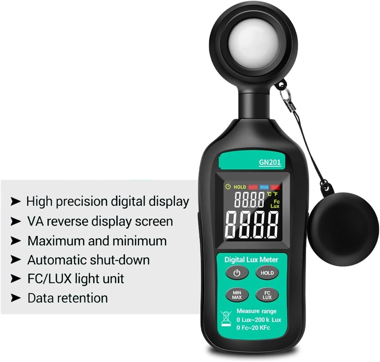 نورسنج، لوکس متر دیجیتال 200K لوکس متر فتومتر رادیومتر UV نورسنج دستی فتومتر نورسنج، لوکس متر دیجیتال 200K لوکس متر فتومتر رادیومتر UV نورسنج دستی فتومتر