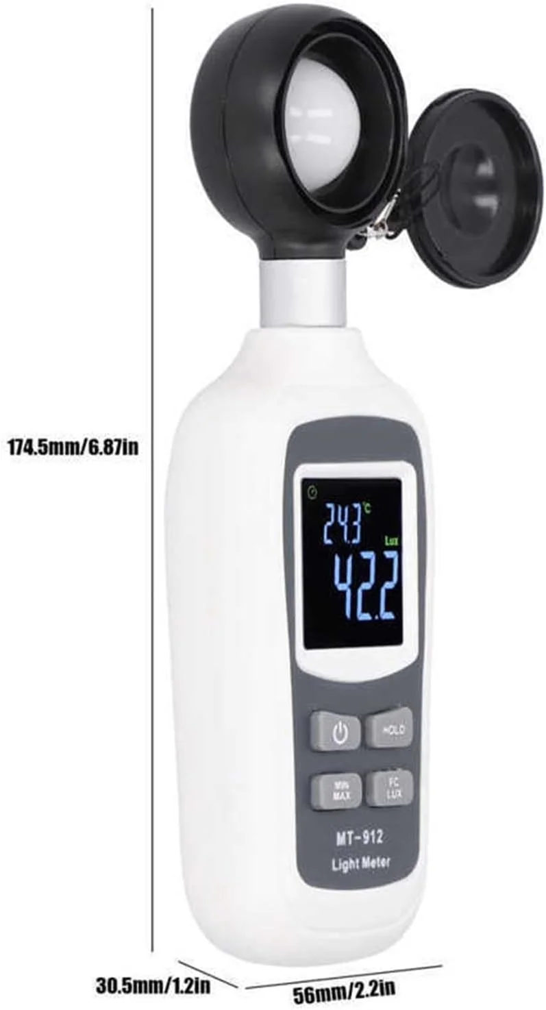 نورسنج دستی دیجیتال LCD مینی لوکس متر لومینومتر فتومتر 0-200K Lx طیف سنج دستی نورسنج دستی دیجیتال LCD مینی لوکس متر لومینومتر فتومتر 0-200K Lx طیف سنج دستی