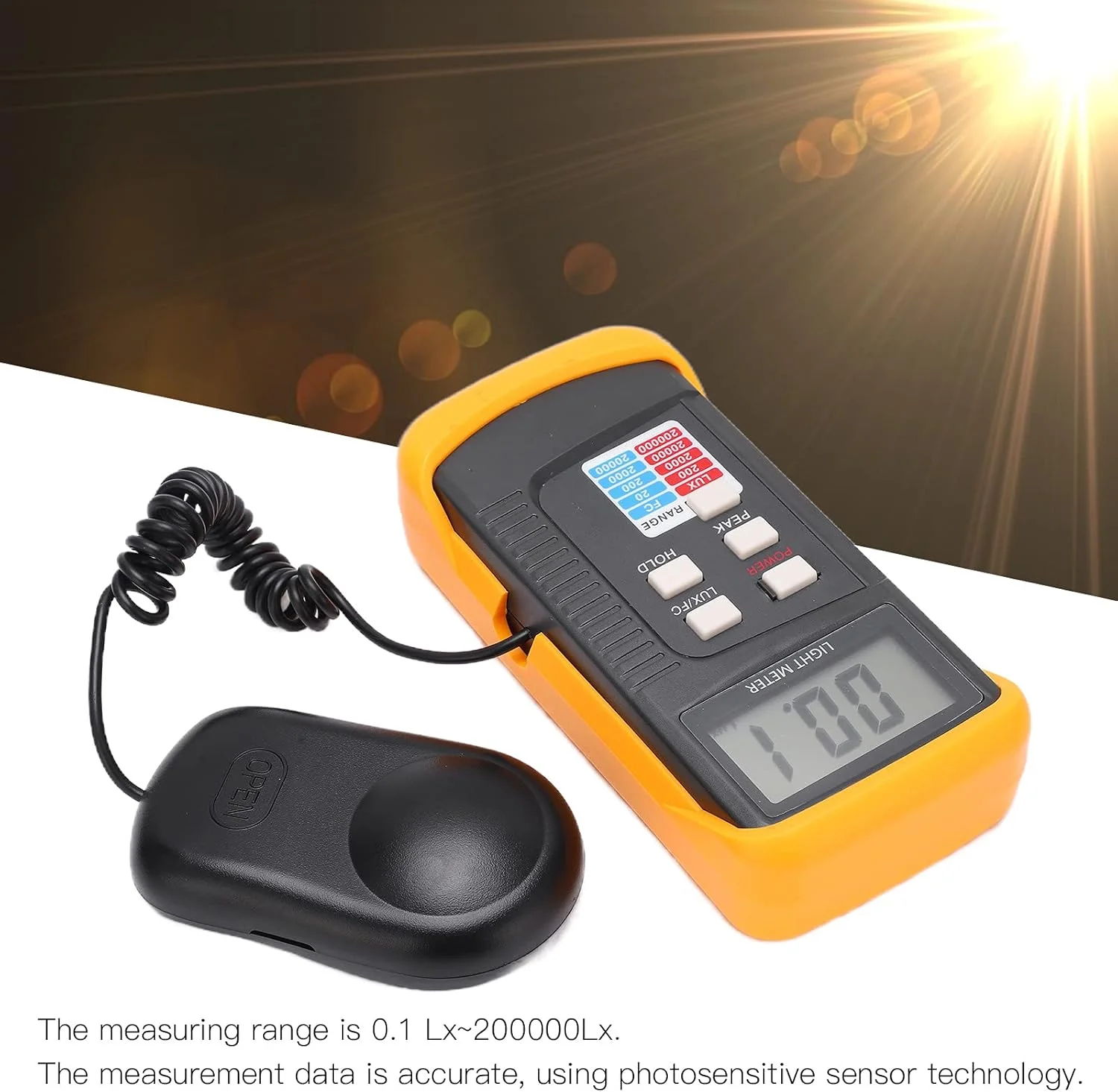 نورسنج دستی دیجیتال LX1330B با محدوده 0.1 Lx~200000Lx نورسنج دستی دیجیتال LX1330B با محدوده 0.1 Lx~200000Lx