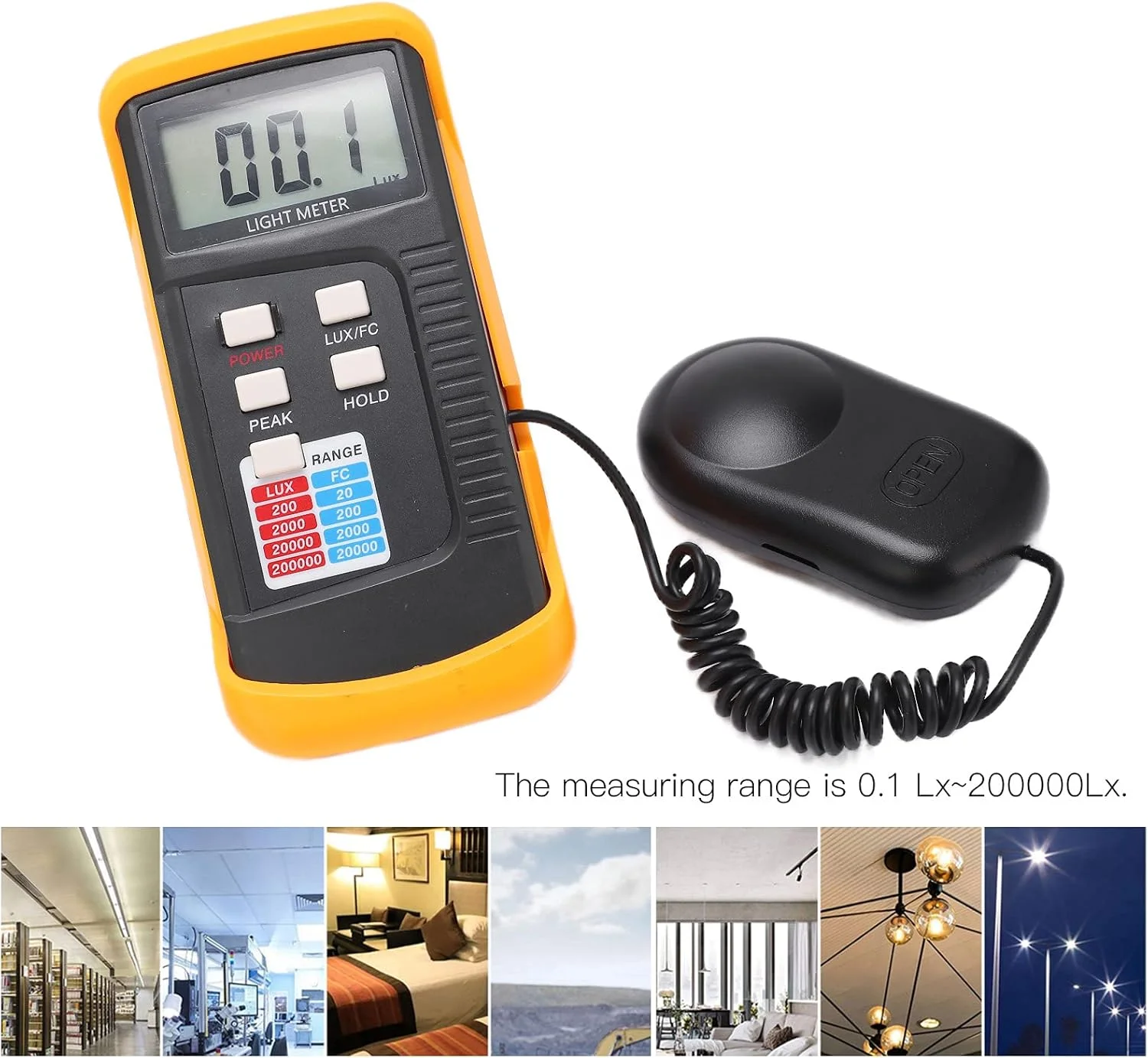 نورسنج دستی دیجیتال LX1330B با محدوده 0.1 Lx~200000Lx نورسنج دستی دیجیتال LX1330B با محدوده 0.1 Lx~200000Lx