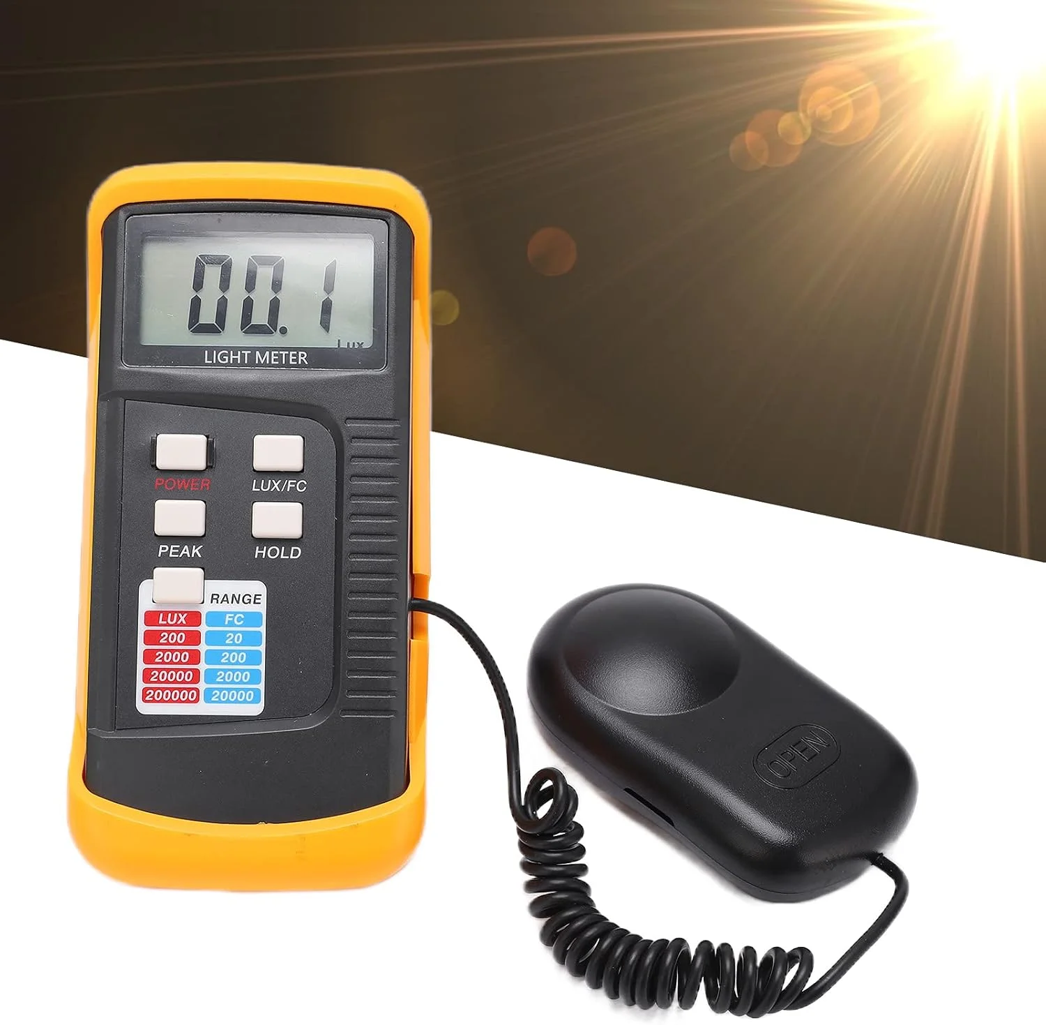 نورسنج دستی دیجیتال LX1330B با محدوده 0.1 Lx~200000Lx نورسنج دستی دیجیتال LX1330B با محدوده 0.1 Lx~200000Lx