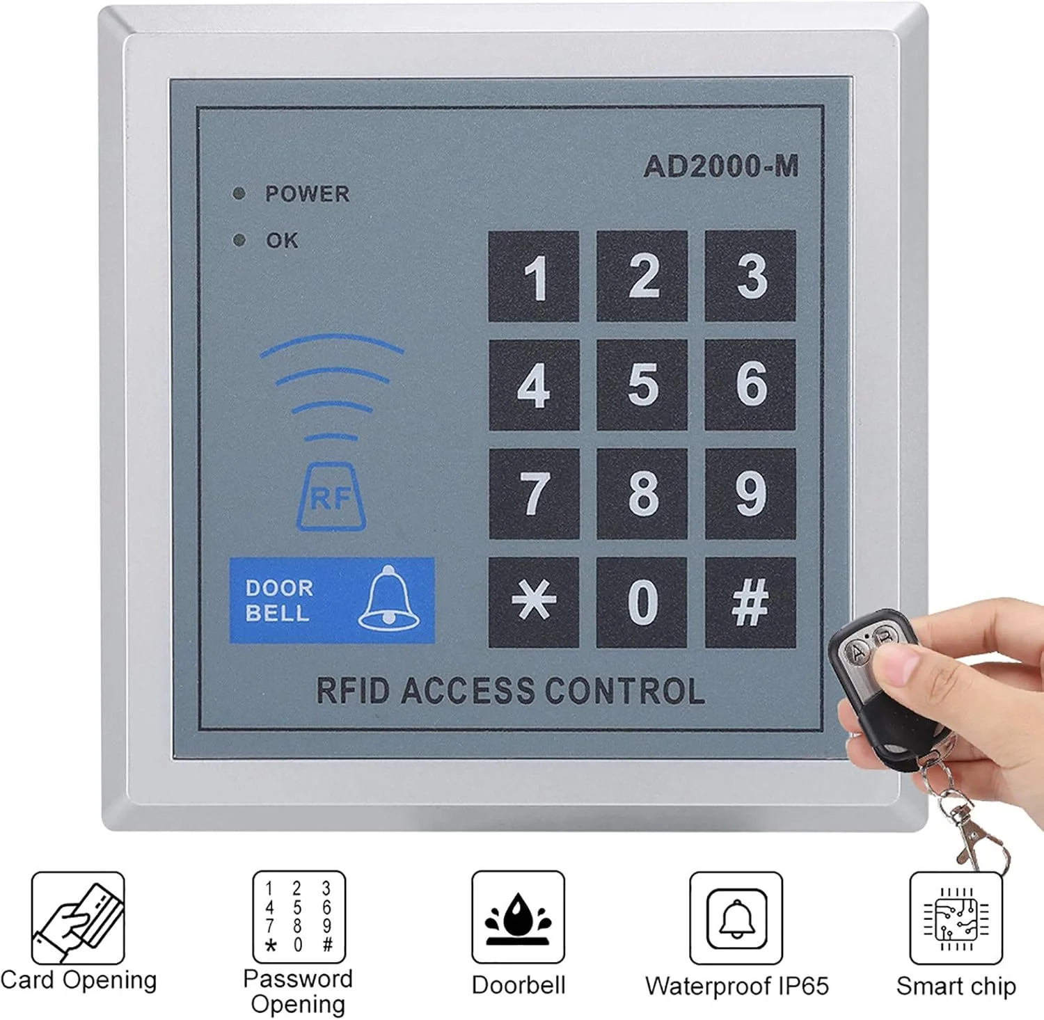 سیستم کنترل دسترسی درب 01، سیستم امنیتی درب با کارت و رمز عبور، قفل هوشمند ضد دستکاری قابل استفاده با سیستم آلارم امنیتی 1102Lb+کارت+رمز عبور+منبع تغذیه 110 ولت سیستم کنترل دسترسی درب 01، سیستم امنیتی درب با کارت و رمز عبور، قفل هوشمند ضد دستکاری قابل استفاده با سیستم آلارم امنیتی 1102Lb+کارت+رمز عبور+منبع تغذیه 110 ولت