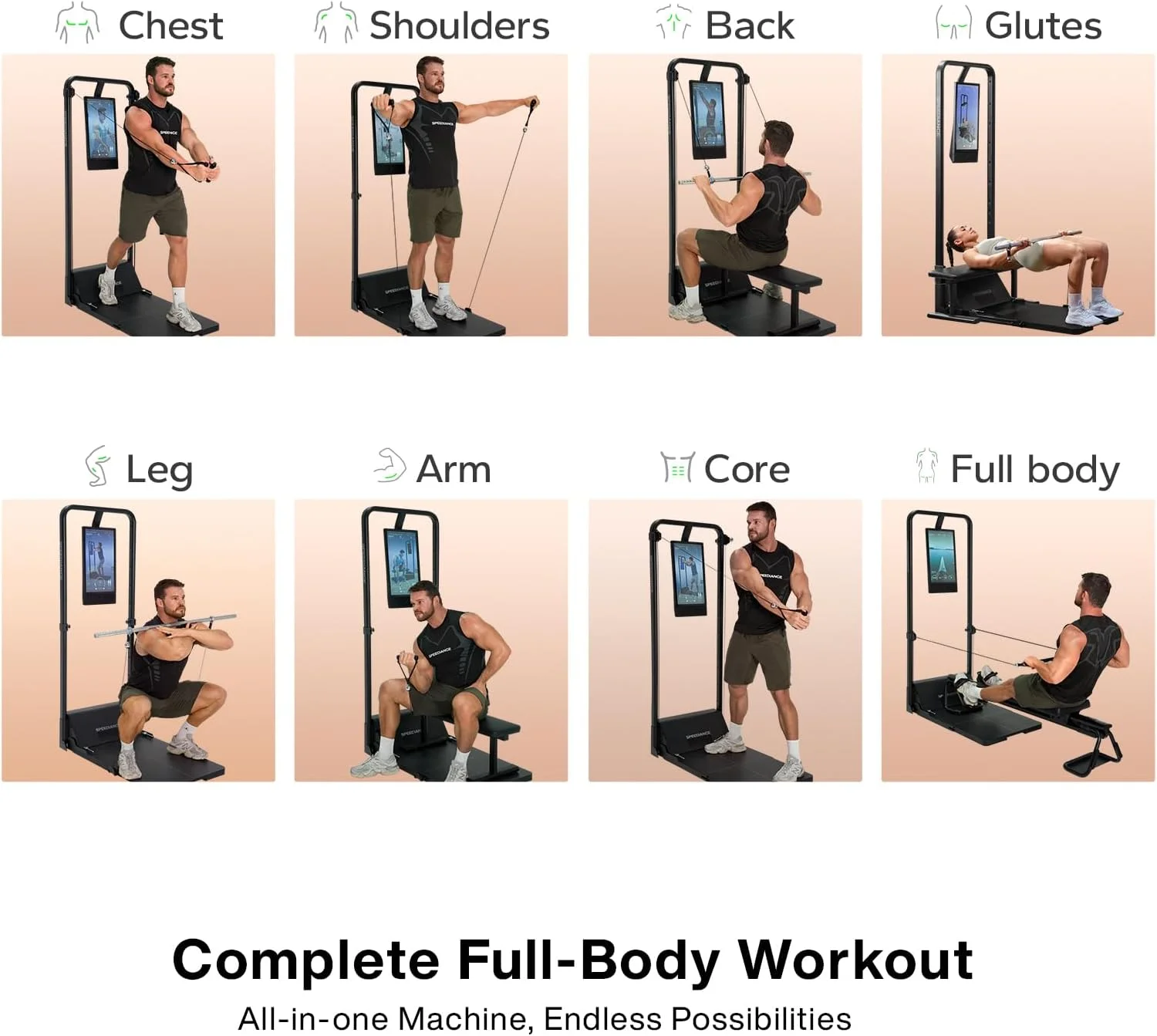 دستگاه بدنسازی هوشمند خانگی Gym Monster 2، دستگاه تمرین خانگی ارتقا یافته با هوش مصنوعی، دستگاه چند منظوره اسمیت، تجهیزات تناسب اندام برای تمرین قدرتی کل بدن، ایستگاه تمرین همه کاره دستگاه بدنسازی هوشمند خانگی Gym Monster 2، دستگاه تمرین خانگی ارتقا یافته با هوش مصنوعی، دستگاه چند منظوره اسمیت، تجهیزات تناسب اندام برای تمرین قدرتی کل بدن، ایستگاه تمرین همه کاره