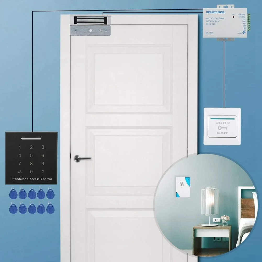 کارت های کنترل دسترسی قفل درب، ترکیبی از کارت و رمز عبور، برای کسب و کارها، برای دفاتر