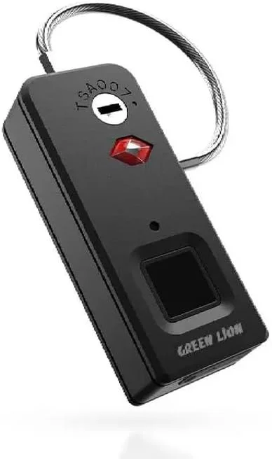 قفل اثر انگشتی هوشمند بدون کلید، قفل بیومتریک فشرده برای کمد، کیف، چمدان، باشگاه و مسافرت، کنترل دسترسی پیشرفته اثر انگشت، ضد آب و قابل حمل، قفل ضد سرقت