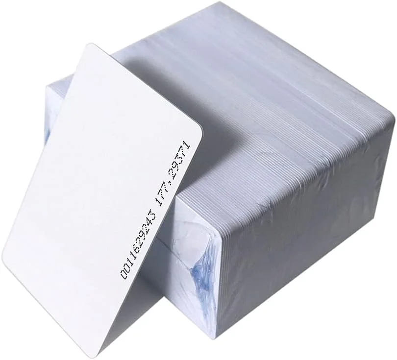 ETEKJOY بسته 100 عددی کارت شناسایی مجاورتی RFID 125 کیلوهرتز، تگ توکن کارت کلید برای سیستم کنترل دسترسی ورودی قفل کابینت درب الکترونیکی، فقط خواندنی