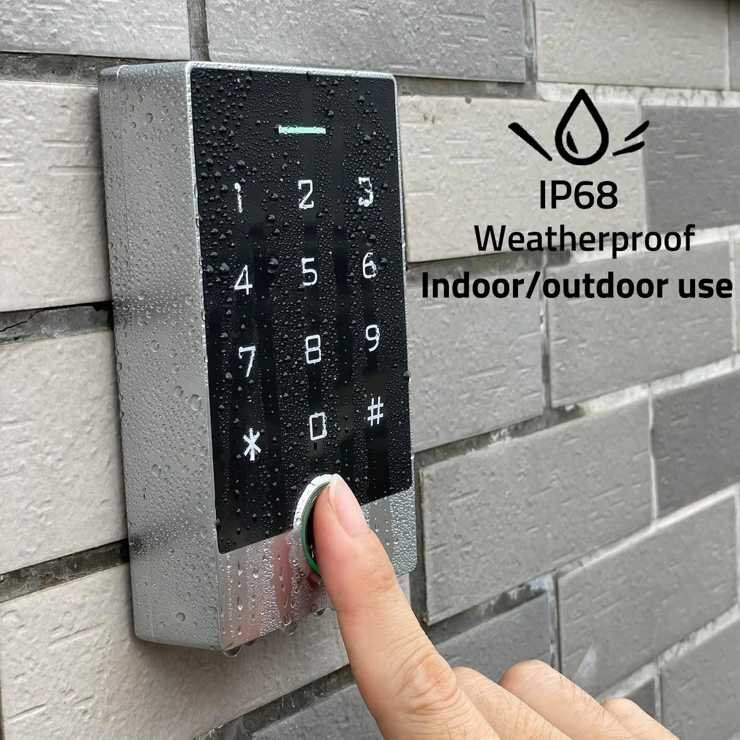 سیستم کنترل دسترسی وای فای بی سیم TUYA، صفحه کلید کنترل دسترسی درب مستقل با اثر انگشت و رمز عبور به همراه جاسوئیچی ID، کنترلر دسترسی کارت خوان WG26/34 EM، تمام فلزی ضد آب، دارای نور پس زمینه سیستم کنترل دسترسی وای فای بی سیم TUYA، صفحه کلید کنترل دسترسی درب مستقل با اثر انگشت و رمز عبور به همراه جاسوئیچی ID، کنترلر دسترسی کارت خوان WG26/34 EM، تمام فلزی ضد آب، دارای نور پس زمینه