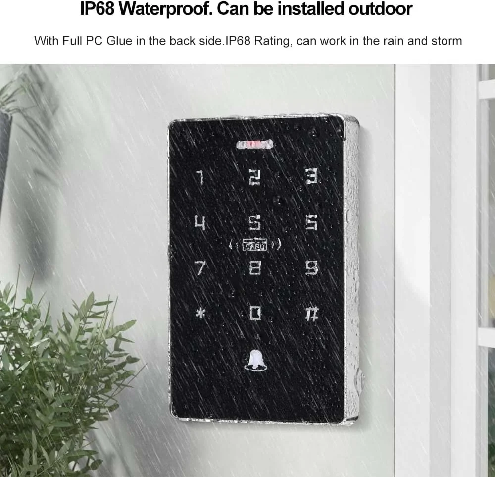 سیستم کنترل دسترسی دو فرکانسی NFC ضد آب IP68 مدل FTes RFKits به همراه 5 عدد جاسوئیچی ID و 5 عدد جاسوئیچی IC، پشتیبانی از 10000 کاربر، دارای نور پس زمینه و پنل لمسی سیستم کنترل دسترسی دو فرکانسی NFC ضد آب IP68 مدل FTes RFKits به همراه 5 عدد جاسوئیچی ID و 5 عدد جاسوئیچی IC، پشتیبانی از 10000 کاربر، دارای نور پس زمینه و پنل لمسی