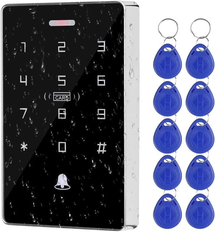 صفحه کلید کنترل دسترسی NFC RFID ضد آب IP68 دو فرکانس 125KHz / 13.56MHz صفحه کلید لمسی کنترلر دسترسی 10000 کاربر صفحه کلید کنترل دسترسی NFC RFID ضد آب IP68 دو فرکانس 125KHz / 13.56MHz صفحه کلید لمسی کنترلر دسترسی 10000 کاربر