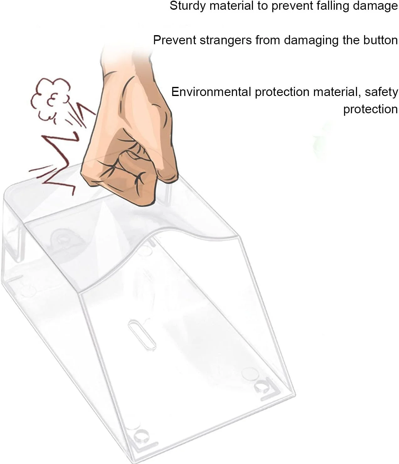 محافظ دستمال کاغذی درب، محافظ پلاستیکی با کیفیت بالا برای کنترل دسترسی، جلوگیری از گرد و غبار، تست آفتاب و تست