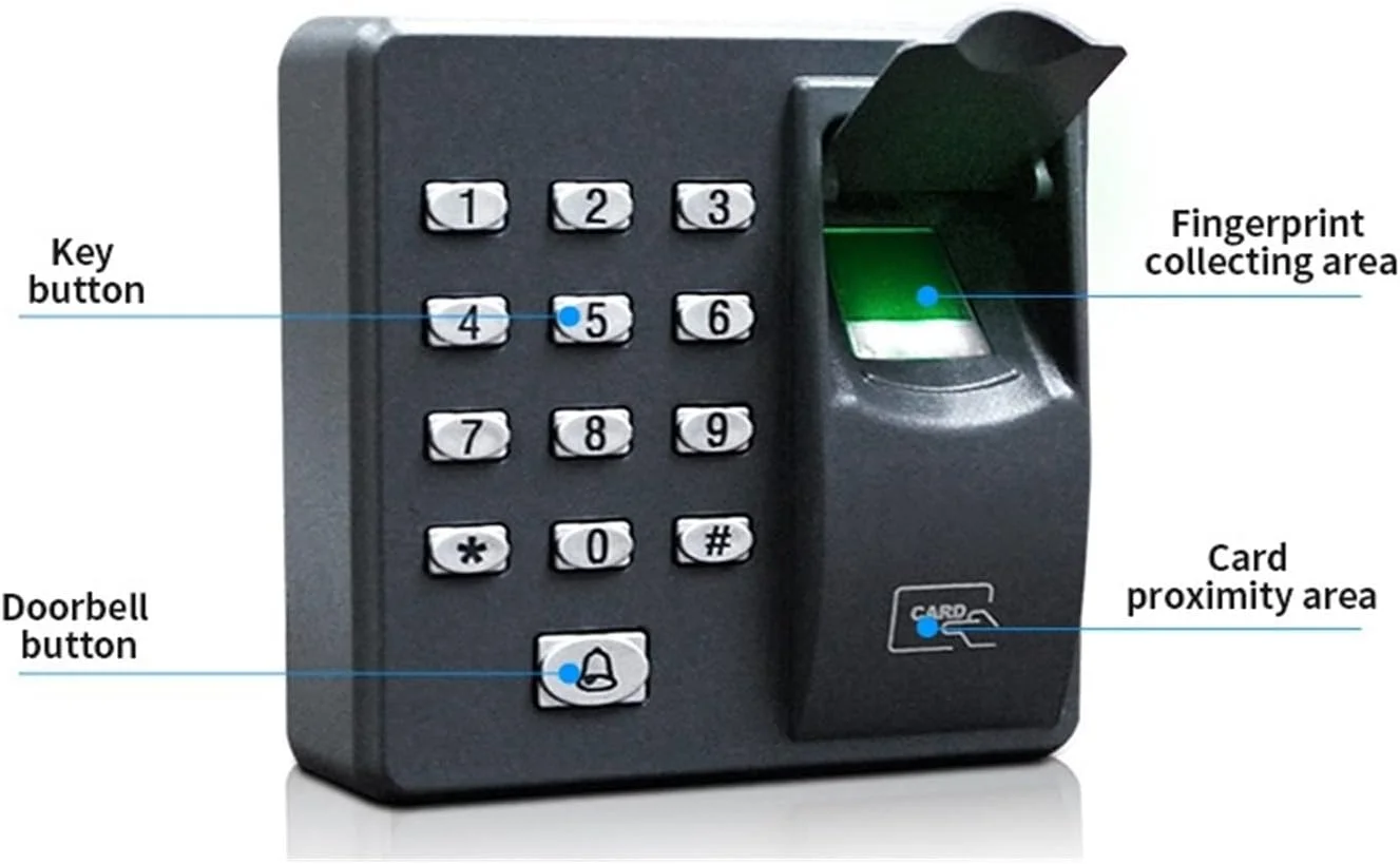 دستگاه ثبت ورود و خروج اثر انگشت GZDtdsd مدل X6 با صفحه کلید RFID برای سیستم کنترل دسترسی شرکت های کوچک و متوسط دستگاه ثبت ورود و خروج اثر انگشت GZDtdsd مدل X6 با صفحه کلید RFID برای سیستم کنترل دسترسی شرکت های کوچک و متوسط
