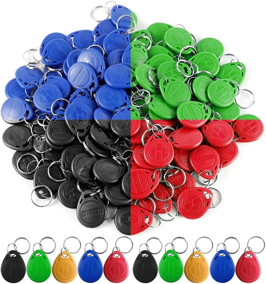 هرناس ۱۰۰ عددی جاسوئیچی RFID 125 کیلوهرتز، کارت کنترل دسترسی، کلیدهای قفل الکتریکی ABS ضد آب، کارت EM4100، سازگار با ISO14443A، فقط خواندنی هرناس ۱۰۰ عددی جاسوئیچی RFID 125 کیلوهرتز، کارت کنترل دسترسی، کلیدهای قفل الکتریکی ABS ضد آب، کارت EM4100، سازگار با ISO14443A، فقط خواندنی