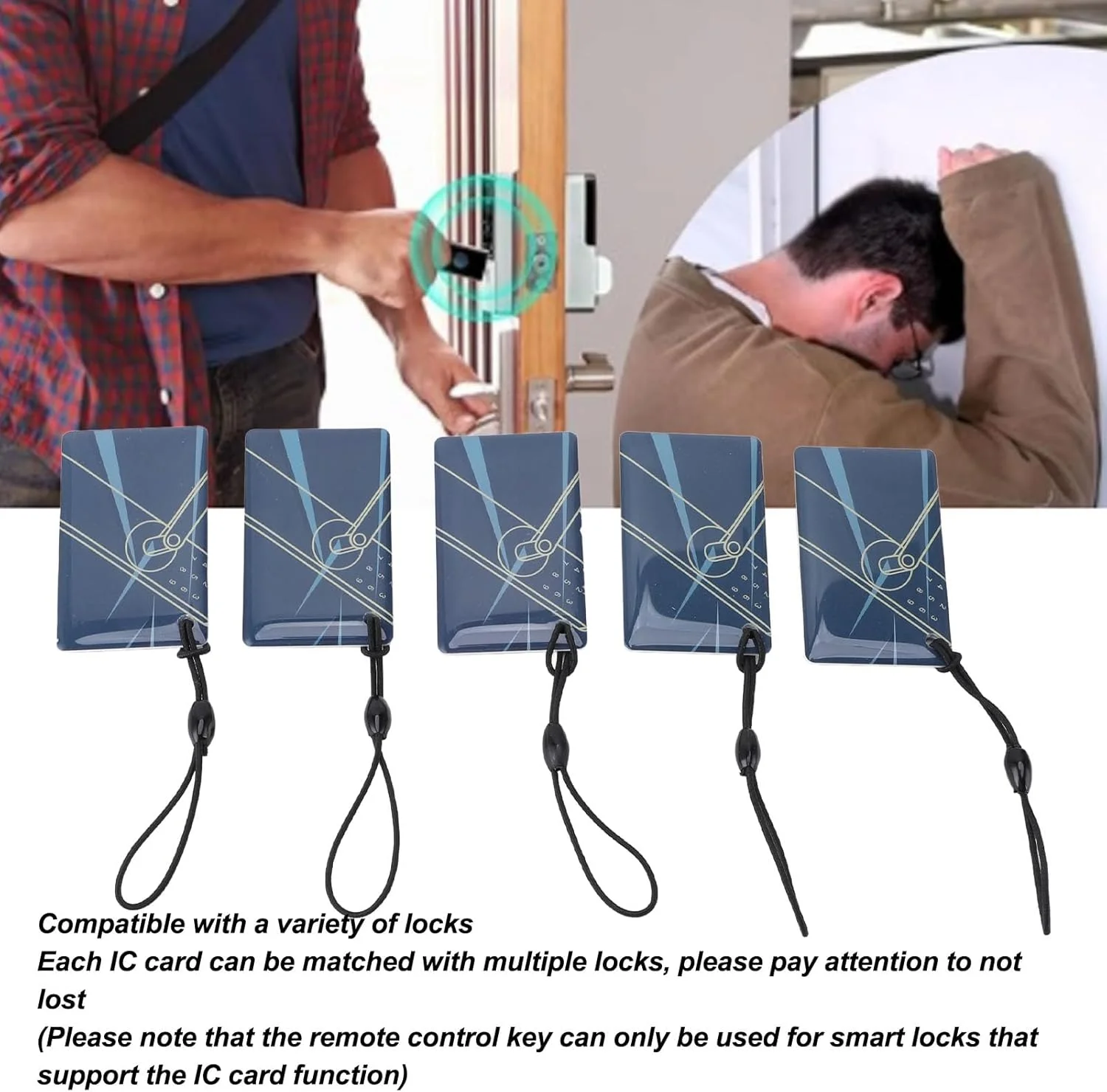 بسته 20 عددی کارت IC، جاسوئیچی کارت IC مجاورتی برای قفل درب هوشمند، جاسوئیچی بدون تماس 13.56 مگاهرتز ضد آب برای سیستم کنترل دسترسی به درب