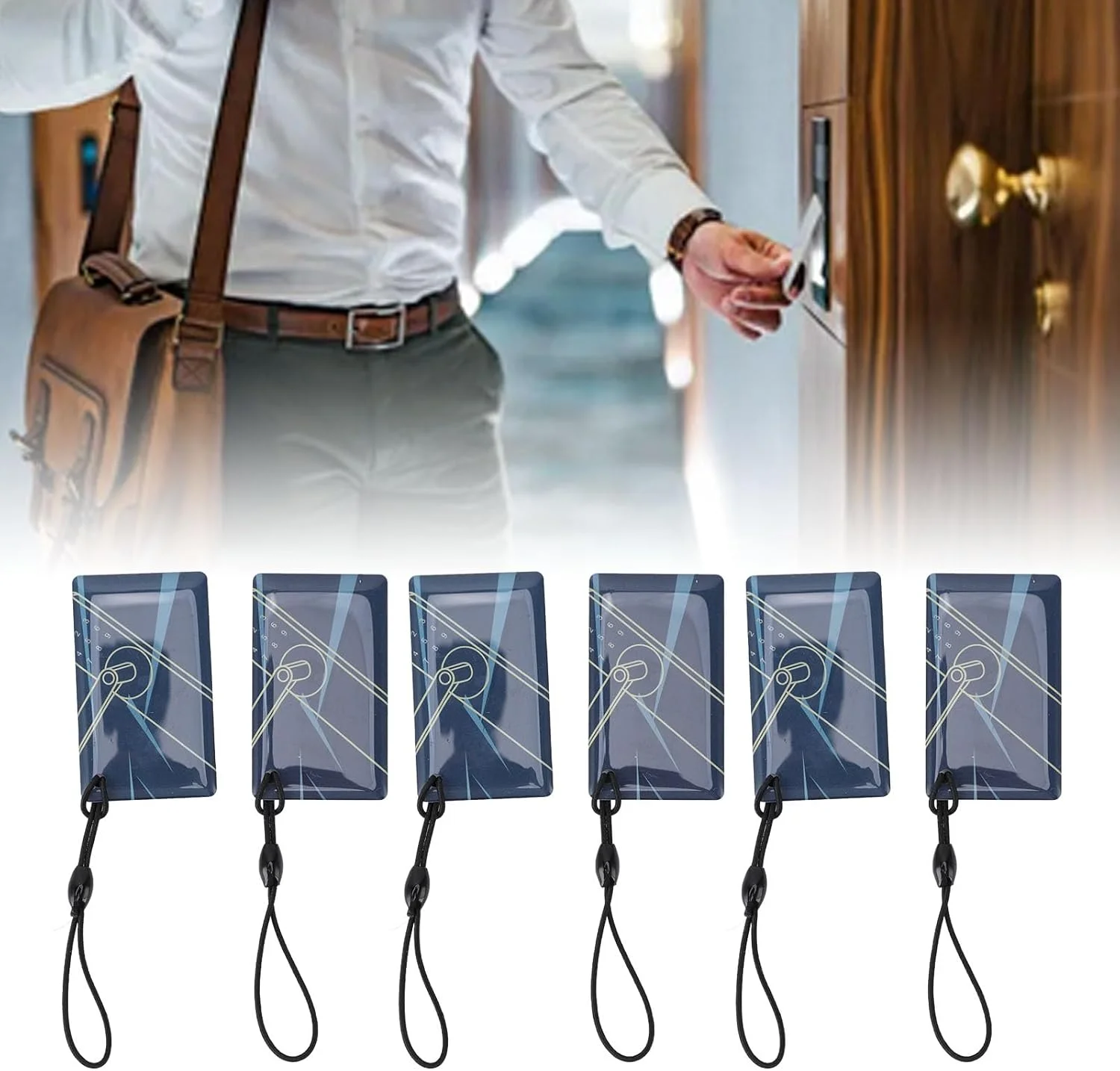 بسته 20 عددی کارت IC، جاسوئیچی کارت IC مجاورتی برای قفل درب هوشمند، جاسوئیچی بدون تماس 13.56 مگاهرتز ضد آب برای سیستم کنترل دسترسی به درب