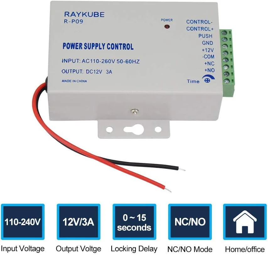 کیت سیستم کنترل دسترسی ارزان قیمت HFeng 125KHz صفحه کلید RFID + کنترلر منبع تغذیه DC12V 3A + دکمه خروج درب + 10 عدد جاسوئیچی کارت برای درب چوبی/فلزی/شیشه ای دزدگیر منزل کیت سیستم کنترل دسترسی ارزان قیمت HFeng 125KHz صفحه کلید RFID + کنترلر منبع تغذیه DC12V 3A + دکمه خروج درب + 10 عدد جاسوئیچی کارت برای درب چوبی/فلزی/شیشه ای دزدگیر منزل