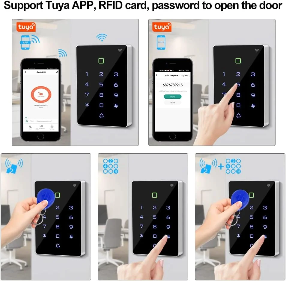 کیت کنترل دسترسی ممتاز با اپلیکیشن، قفل مغناطیسی 180 کیلوگرمی، ضد آب IP68، آداپتور 12 ولت، زنگ درب و ثبت قابل ردیابی باز کردن قفل، ایده آل برای فضای باز کیت کنترل دسترسی ممتاز با اپلیکیشن، قفل مغناطیسی 180 کیلوگرمی، ضد آب IP68، آداپتور 12 ولت، زنگ درب و ثبت قابل ردیابی باز کردن قفل، ایده آل برای فضای باز