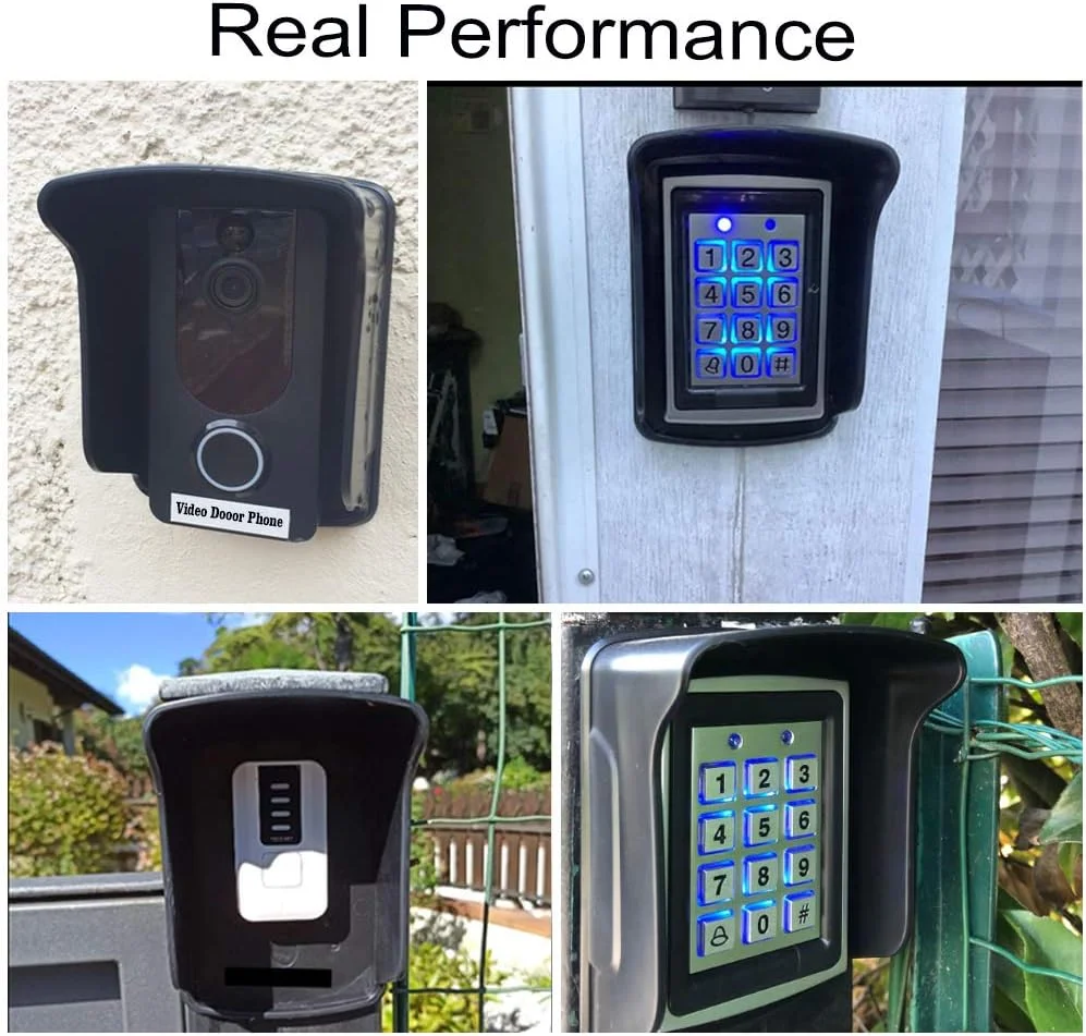 محافظ ضد باران برای صفحه کلید RFID فضای باز، پوشش ضد آب برای دستگاه کنترل دسترسی / تلفن تصویری درب / دستگاه حضور و غیاب اثر انگشت، محافظ کنترل دسترسی با کیفیت بالا، JASAG-FYG03