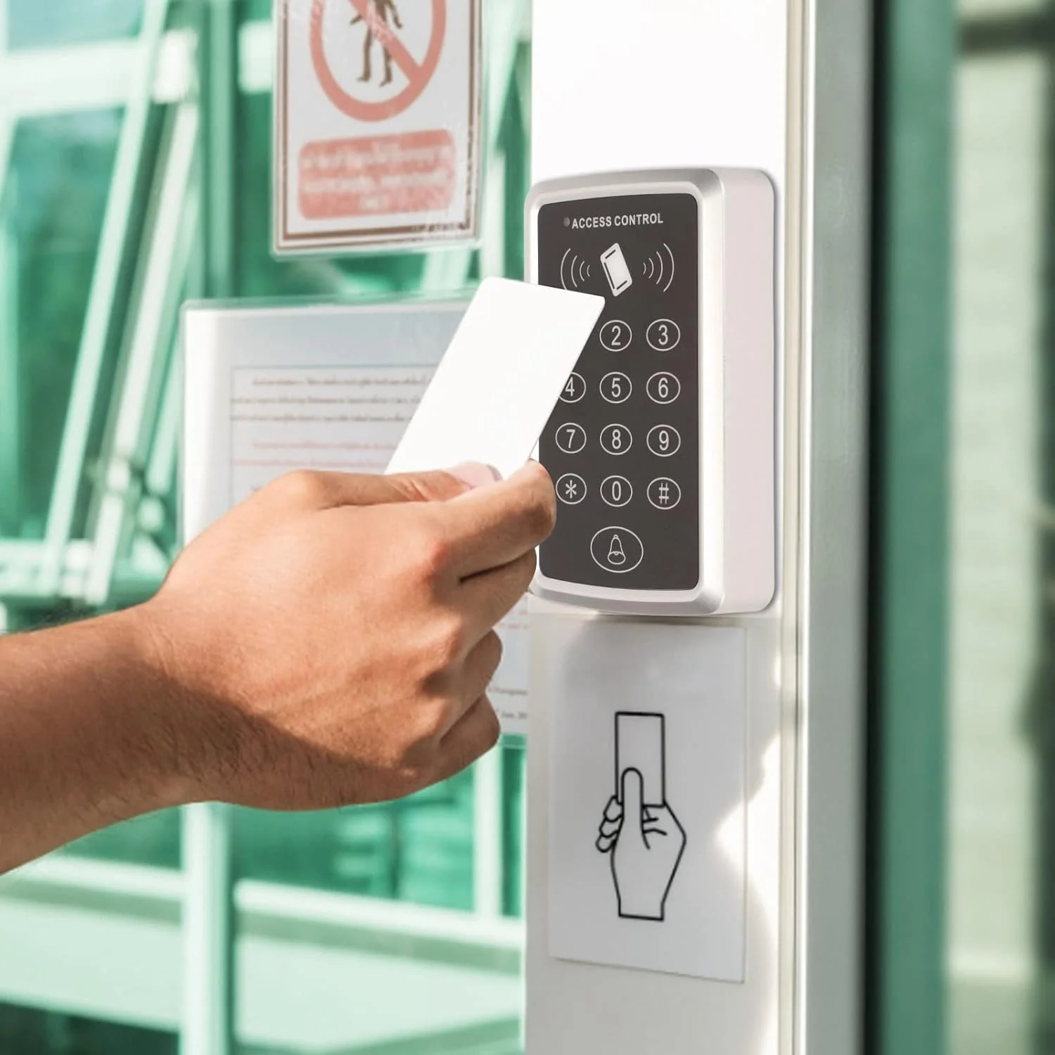 صفحه کلید کنترل دسترسی، صفحه کلید ورودی رمز عبور، درب مستقل امنیتی با 5 کارت شناسایی، تا 1000 کد کاربری ممکن (4-8 رقم)، جفت صفحه کلید کنترل دسترسی، صفحه کلید ورودی رمز عبور، درب مستقل امنیتی با 5 کارت شناسایی، تا 1000 کد کاربری ممکن (4-8 رقم)، جفت